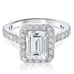 14k White Gold Plated 925 Sterling Silver Moissanite Handmade Women’s Ring