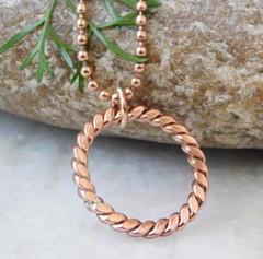 1 Pc Pure Copper Healing Tensor Ring Pendant Locket, Jewelry, Spiritual Kriya