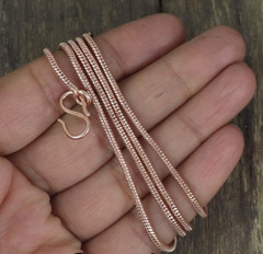 22 inch Pure Copper Thin Snake Chain Necklace, Healing Copper Jewelry Spiritual