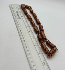 1970s Coiled Link Hand Crafted Pure Copper Necklace