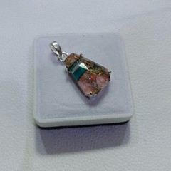 Beautiful Copper Quartz Handmade Pendant Sterling Silver Gemstone Cut Jewelry