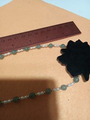 Vintage Lee Sands Inlaid MOP Flower Pearl & Bead Necklace