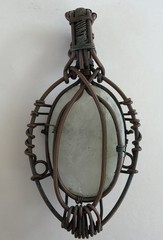 Rainbow Moonstone And Labradorite Wire Wrapped Necklace Pendent