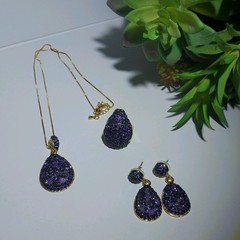 Hand Made Jewelry Natural Stones 24 k Gold plated Unique Pieces. Made In Türkiye