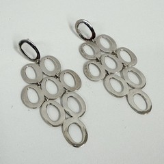Ippolita Classico Sterling Cascade Earrings Open Oval Shape For Pierced Ears