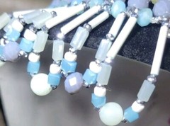 Absolutely Stunning Handmade Beaded Statement Bib Collar Artisian Necklace