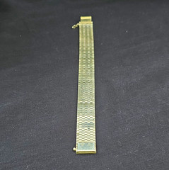 Vintage Taxco Silver Etched Bracelet w/ Clasp, 7 in, VGC