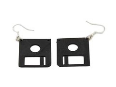 3.5 Inch Floppy Disk Diskette Earrings