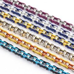 Men’s Bracelets Motorcycle/Biker/Bicycle Chain Link Bracelets Stainless Steel