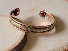 Copper Magnetic Bracelet Arthritis Pain Therapy Energy Cuff Bangle Men & Women