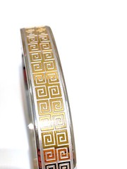 Greek key bracelet Greek Key Jewelry for women 24k Gold HANDMADE Jewellery wife