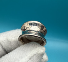 Sturdy Solid Sterling Silver Ring by Milor Italy