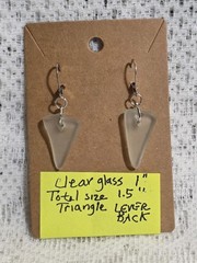 925 Sterling Silver Sea Glass Earrings With Choice Of Closures HYPOALLERGIC