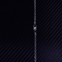 24” 3mm, vintage Italian sterling silver 925 rope chain necklace