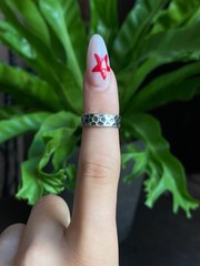 Hammered Sterling Silver Band Ring | 925 Sterling Silver Size 5 G574