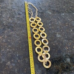 Handmade Stone Or Shell Necklace Vintage