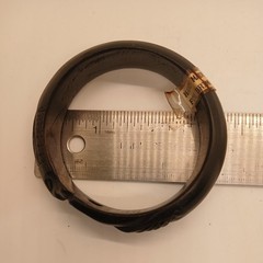 Ebony Wood Bangle Bracelet vintage Handmade Tanzania 210 mm Dia 16 mm width #2