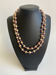 Bead For Life Necklace Multi Color Paper Beads 34”L Made In Uganda