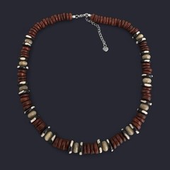 Handmade Rustic Boho Beaded Necklace