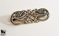 Knotted Birds Brooch/Pin/Pendant — Norse/Viking/Celtic/Medieval/Skyrim/Jewelry
