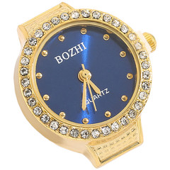 Elegant For MINI Quartz Ring Watch For Women Round Rhinestone Gold Silver Rose