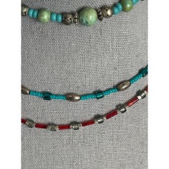 Vintage Hand beaded Chokers Layered