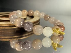 10mm Natural Golden Silk Jade Bracelet/ balance/ luck