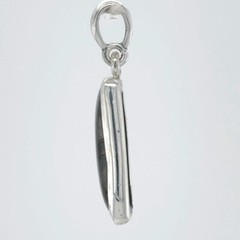 925 Sterling Silver Rectangle / Square Labradorite Pendant – Natrual Gemstone