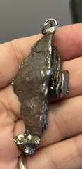 campo del cielo meteorite Huge 3-D Abstract Pendant