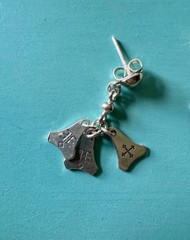 Latvian 7-Day Charm Dangle Earrings Handcrafted Sterling Silver Pierced Ear, 1″