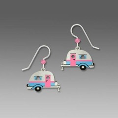 Sienna Sky Earrings Sterling Silver Hook Road Trip Retro Travel Trailer