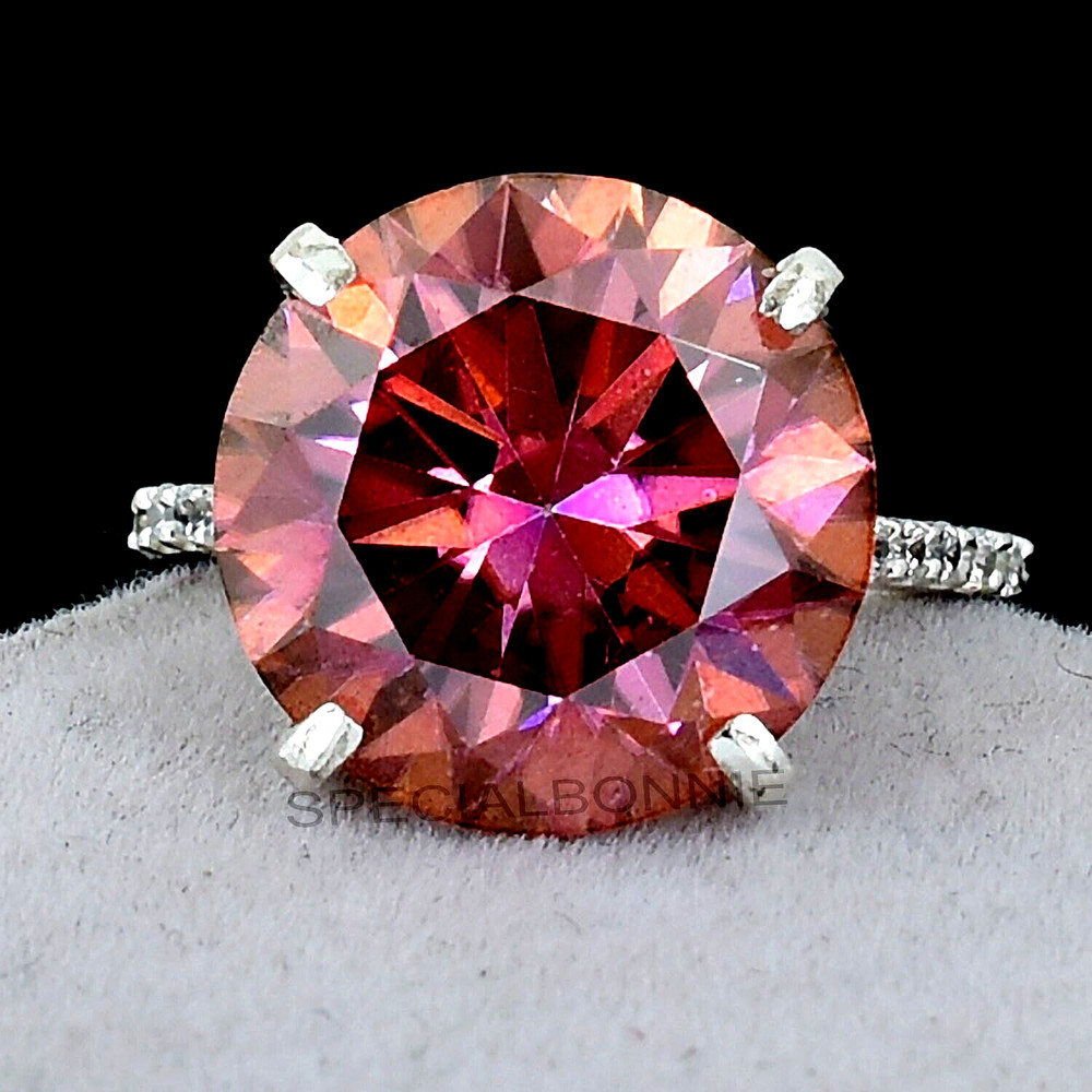 RARE 6Ct Certified Pink Diamond Solitaire Ring- Great Shine! Free Tariffs.