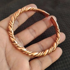 1 Pc Pure Copper Bracelet Bangle, Healing Bangles, Unisex, Dainty Openable