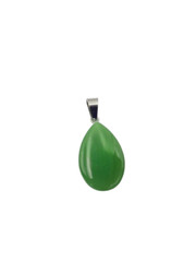 Natural 1″ Stone Teardrop Shaped Pendant Necklace On 17″-18″ Black Cord – CHOICE
