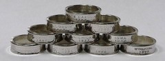 DELAWARE SILVER PROOF US STATE QUARTER COIN RING SIZE 4 -12