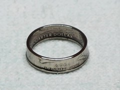 NEW YORK – Size 9 State Quarter Coin Ring