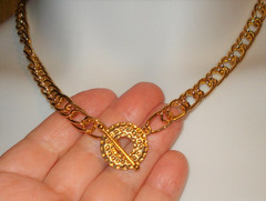 Minimalist 19″ 20mm GP Toggle GP Double Link Chain Necklace 7 1/2″ Bracelet Set