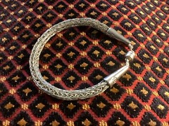 Handcrafted Viking-weave Braclet in Silver-tone wire 8.75″ Nice Gift! – zada