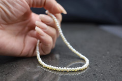 Dainty Freshwater Pearl Choker, White Pearls, Tiny Pearls, Genuine Pearls