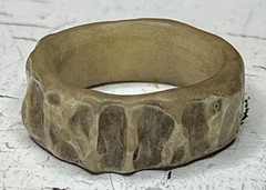 Vintage/Antique Brown Handcrafted OOAK Deer Elk Antler Ring Size 5
