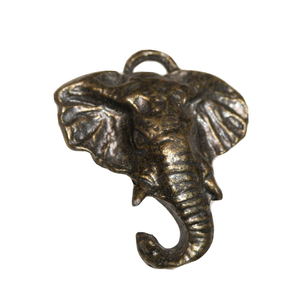 Elephant Head Necklace Pendant or Purse, Keychain, Backpack Charm