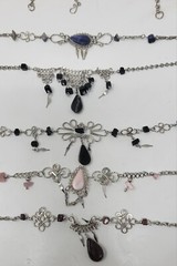 Handmade Anklets And Bracelets Beads And Colorful Stones Lot Of 22