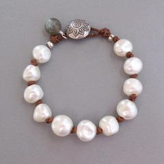 djs Sundance White Pearl Labradorite Sterling Silver Bracelet Boho Lk Catalog