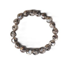 Handmade Natural Organic Abalone Shell 10mm Bracelet