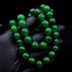 2 Strand Best Green Emerald 630.00 Cts Beautiful Necklace Jewelery VK 11 E613