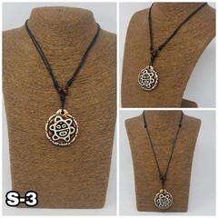 Taino Symbol Necklace Coqui Sun Cemi | Adjustable Unisex Cord | Puerto Rico
