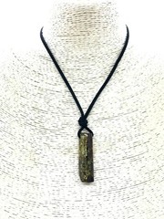AMBER PENDANT Gift Barrel Cylinder Cord Unisex Baltic Unique Jewelry 5,9g 14380