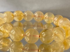 8″ «Golden Ray/Master Healer «~Golden Yellow HEMATOID QUARTZ Bracelet H1386