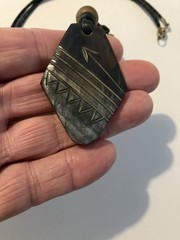 Indian Horn Pendant Necklace