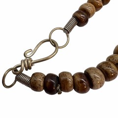Tribal Elephant Beaded Y Drop Necklace Multi Strand Tassel Artisan Dyed BOHO A10